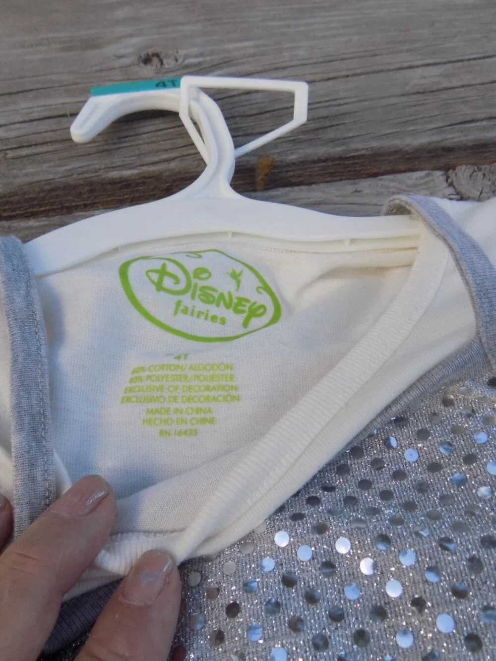 DISNEY fairies clothing line TINKERBELL 3 PC SET NEW SIZE 4